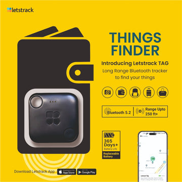 Bluetooth TAG Pro & Item Finder for Keys, Wallet & Luggage | TAG Tracker | Wallet Finder | Key Finder | Battery Replaceable - Letstrack